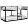 vidaXL Bunk Bed without Mattress Black 90x190 cm Steel