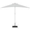 vidaXL Parasol Base Granite 25 kg Rectangular Black