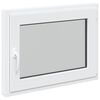 vidaXL Basement Window RISOR 80 x 70 cm PVC and Glass White