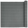 vidaXL Garden Fence Double-Sided Grey 1.8x3 m PVC