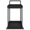 vidaXL Bar Cart Black 100x45x83 cm Poly Rattan