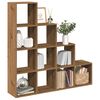 vidaXL Room Divider Bookcase 4-Tier Artisan Oak 131.5x29x131.5 cm Engineered Wood