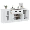 vidaXL Sideboards 3 pcs High Gloss White Engineered Wood