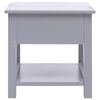 vidaXL Side Table Grey 40x40x40 cm Paulownia Wood