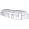 vidaXL Outdoor Chicken Coop 3x12x2 m Galvanised Steel