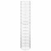 vidaXL Circular Gabion Raised Beds 3 pcs Galvanised Steel Ø30x150 cm