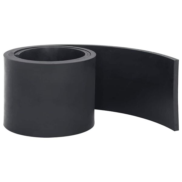 vidaXL Rubber Edge for Snow Plow Black 200x15x1 cm
