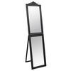 vidaXL Free-Standing Mirror Black 50x200 cm