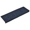 vidaXL Stair Mats Self-adhesive 30 pcs 65x21x4 cm Blue Rectangular Edge