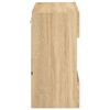 vidaXL TV Wall Cabinet with LED Lights Sonoma Oak 58.5x30x60.5 cm