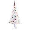 vidaXL Artificial Christmas Tree with Stand White 150 cm PVC and Steel