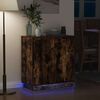 vidaXL LED Sideboard Smoked Oak 71 x 34.5 x 75 cm Engineered Wood