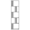 vidaXL Bookcase 5-Tier Grey Sonoma 45x23.5x162.5 cm Engineered Wood