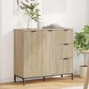 vidaXL Sideboard Sonoma Oak 89.5 x 33 x 82 cm Engineered Wood