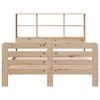 vidaXL Bed Frame without Mattress 150x200 cm King Size Solid Wood Pine