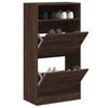 vidaXL Shoe Cabinet Brown Oak 60x34x116 Engineered Wood