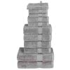 vidaXL 12 Piece Premium Towel Set SOLUND Grey 600 gsm