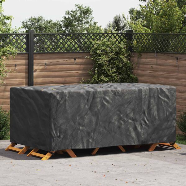 vidaXL Furniture Cover Plain Black 240 x 140 x 90 cm 420D