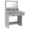 vidaXL Bedroom Dressing Tables Concrete Grey 80 x 39.6 x 135 cm