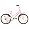 vidaXL Kids Bike with Front Carrier 20 inch Pink and Black
