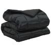 vidaXL Winter Duvet Black 240 x 260 cm Satin and Microfiber