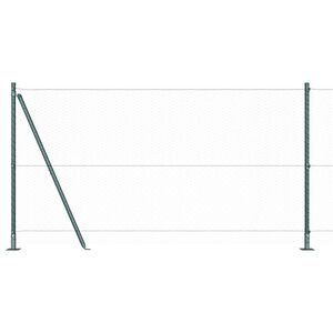 vidaXL Hexagonal Fence with Concrete Base 10 x 1.2 m PVC-Coated Steel