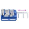 vidaXL Drill Press Vise Blue 100 mm Cast Iron