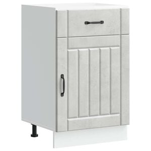 vidaXL Kitchen Base Cabinet "Lucca" Concrete Grey Engineered Wood