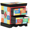 vidaXL Bedside Cabinet with Drawer 2 pcs Multicolour 40 x 35 x 45 cm