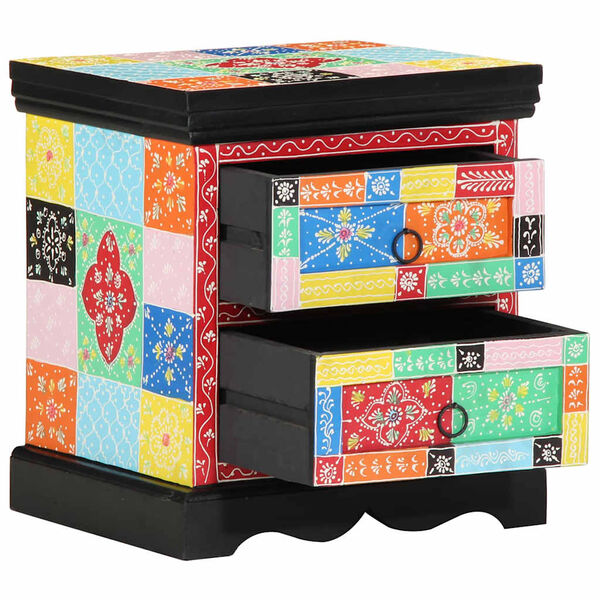 vidaXL Bedside Cabinet with Drawer 2 pcs Multicolour 40 x 35 x 45 cm
