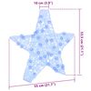 vidaXL 3D Star with 50 LEDs Blue 55 x 53.5 x 10 cm Acrylic