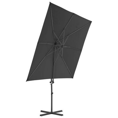 vidaXL Cantilever Umbrella with Steel Pole Anthracite 250x250 cm