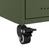 vidaXL Bedside Cabinets 2 pcs Olive Green 36x39x43.5 cm Steel