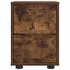 vidaXL Bedside Table Smoked Oak 30.5 x 30 x 43 cm Engineered Wood