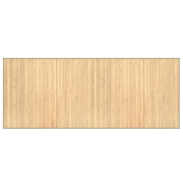 vidaXL Rug Rectangular Light Natural80x200 cm Bamboo