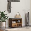 vidaXL Hall Bench with Cushion with Drawer Old Wood 60 x 38 x 46 cm