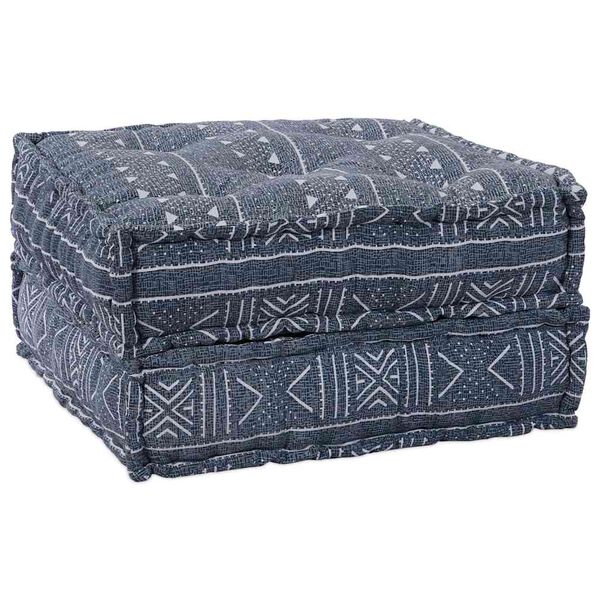 vidaXL Modular Sofa 2 pcs Indigo Print 140 x 70 x 36 cm Fabric