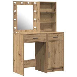 vidaXL Dressing Table Set 2 pcs Artisan Oak Engineered Wood