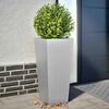 vidaXL Garden Planters 35x35x75 cm 2 pcs Galvanised Steel