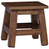 vidaXL Stool Natural 26 x 26 x 26 cm Mahogany Wood