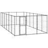 vidaXL Outdoor Dog Kennel Steel 21.78 m²