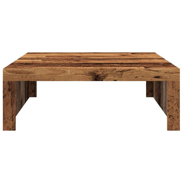 vidaXL Coffee Table Old Wood 100x100x35 cm Engineered Wood
