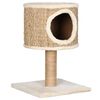 vidaXL Cat Tree with Condo and Scratching Post 52 cm Seagrass