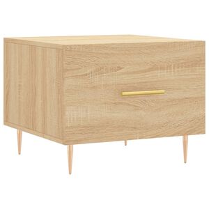 vidaXL Coffee Table Sonoma Oak 50x50x40 cm Engineered Wood