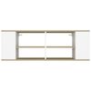 vidaXL Wall-Mounted TV Cabinet White&Sonoma Oak 102x35x35cm Engineered Wood
