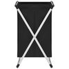vidaXL 2-Section Laundry Sorter Black