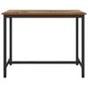 vidaXL Table Old Wood 100 x 50 x 76.5 cm Engineered Wood and Steel