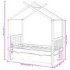 vidaXL Kids Bed Frame with a Drawer Solid Pine Wood 70x140 cm