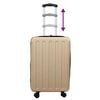 vidaXL Suitcase Folding Champagne 34 x 23 x 55.5 cm ABS Plastic
