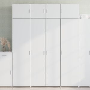 vidaXL Highboard White 80x42,5x185 cm Engineered Wood